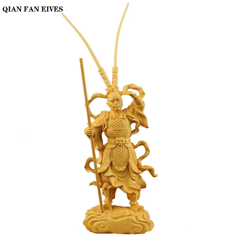 

Chinese mythical figure Monkey King solid wood statue，Modern art sculpture， high quality Home Decoration Art Gift Statue