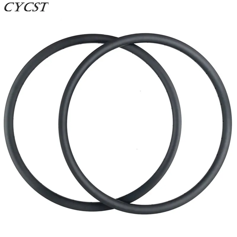 CYCST 29er 35x25 мм Асимметричные бескамерные карбоновые диски AM enduro mtb велосипедные диски 24H 28H 32H 36H 2,7 мм офсетные диски для горного велосипеда