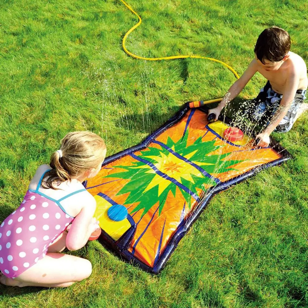 ПВХ яркий цветной детский хоккейный водный коврик спрей Детский игровой для