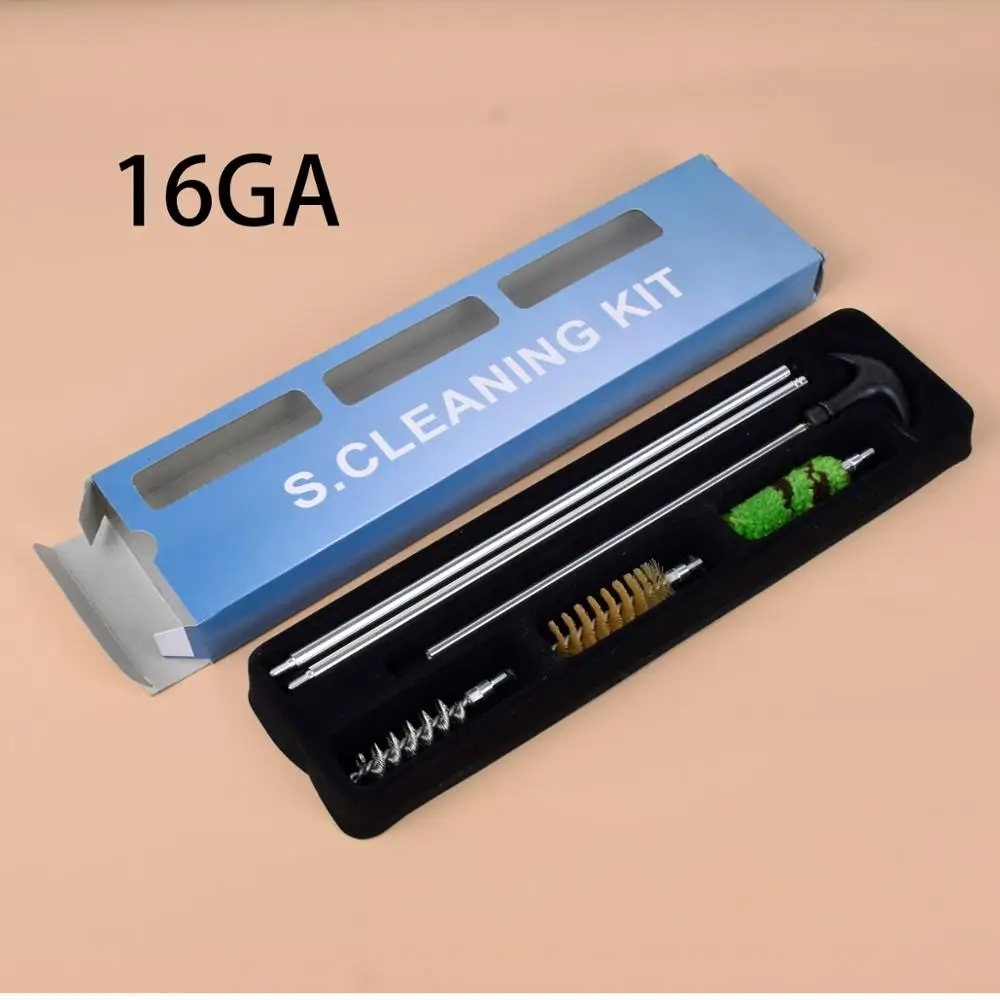 

Набор для чистки пистолета 16 GA, алюминиевая щетка для очистки стержня, калибра 16GA, для охотничьей винтовки