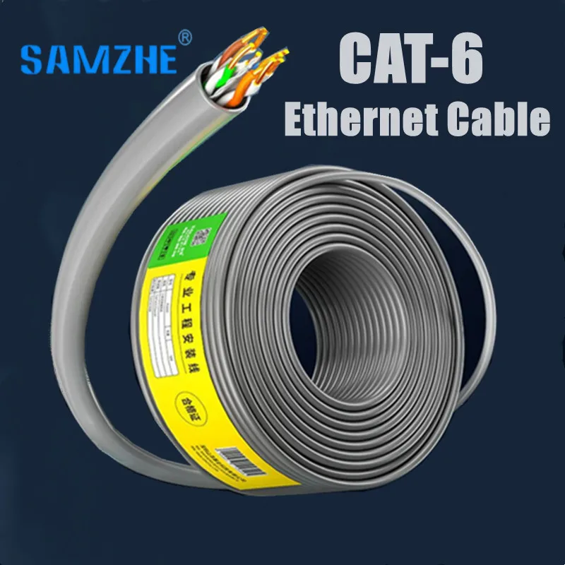 

Cat6 Ethernet Cable Intelligent Engineering UTP Networking CAT 6 Lan Cable High Speed Network Cable 25m 50m 100m