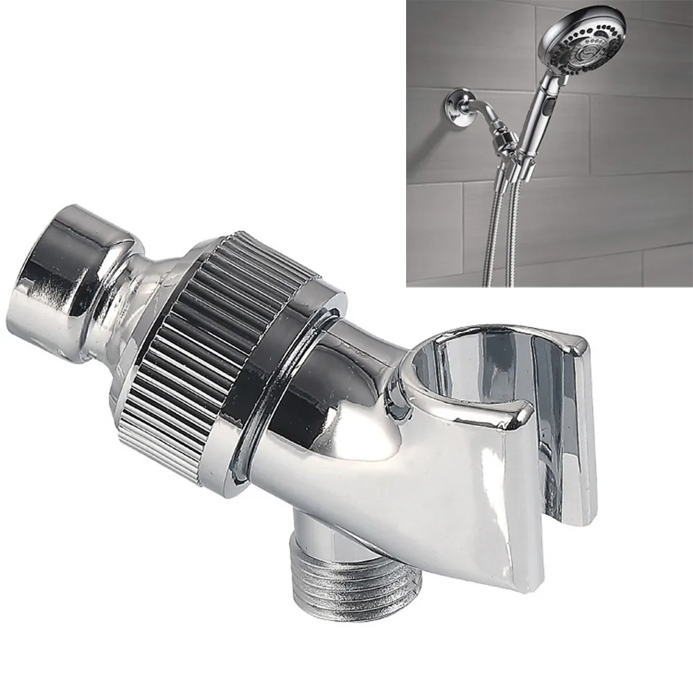 

Wall Mounting Showerhead Bracket Grip Replacement Part Bathroom Screwing On Shower Head Clamp Seat Holder