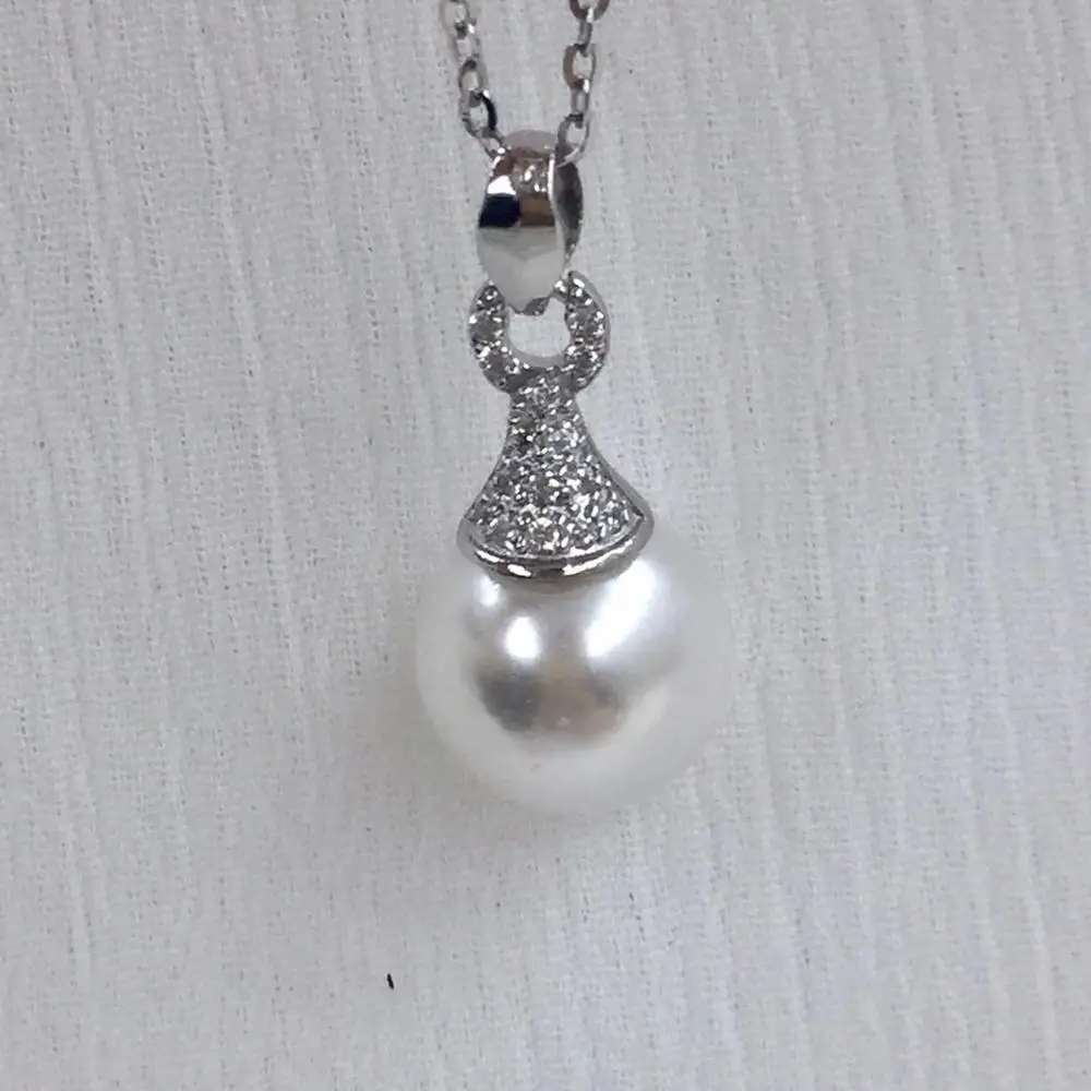 

DIY ювелирное крепление, подвеска из стерлингового серебра 925 пробы, установка для установки, детали для жемчужного кристалла, Нефритовый Ага...