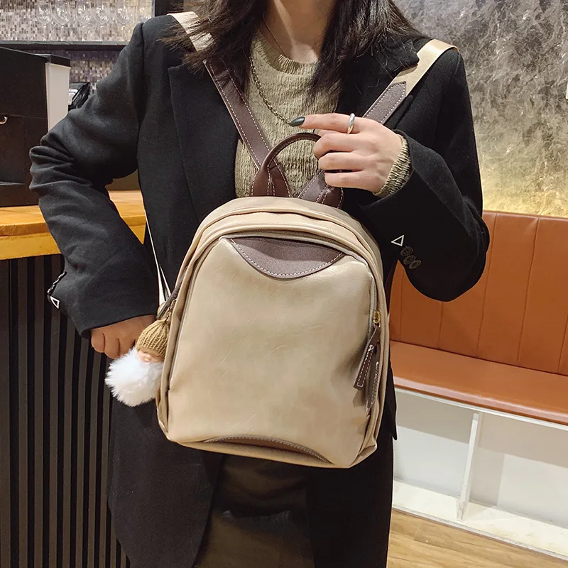 

Женский кожаный рюкзак в стиле ретро, Модный водонепроницаемый рюкзак, женские недорогие милые рюкзаки для школы, сумки для багажа 2021