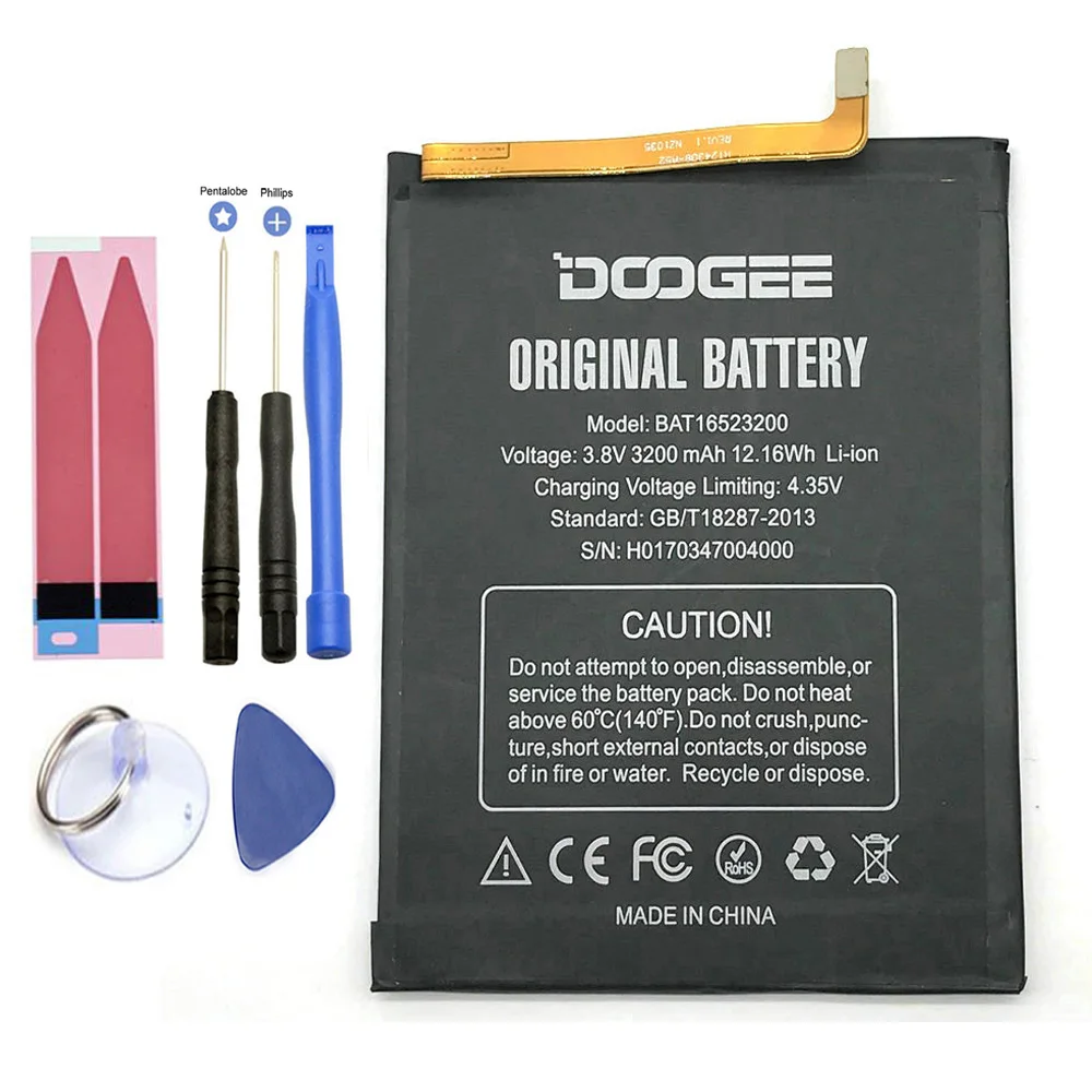 

ISUNOO BAT16523200 Battery For DOOGEE Y6 Y6C Y6 Piano MTK6750 5.5inch Mobile Phone Batteries 3200mAh