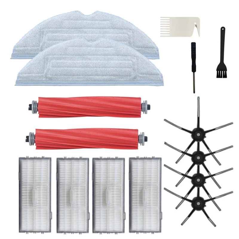 

Side Roller Brush Mop Cloth Washable Filter for Roborock S7 S7MAX S7MAXV S70 S75 T7S T7S Plus Robot Vacuum Cleaner Parts