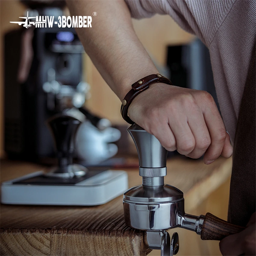 Темпер для кофе из нержавеющей стали с регулируемой высотой 58 35 мм | Дом и сад