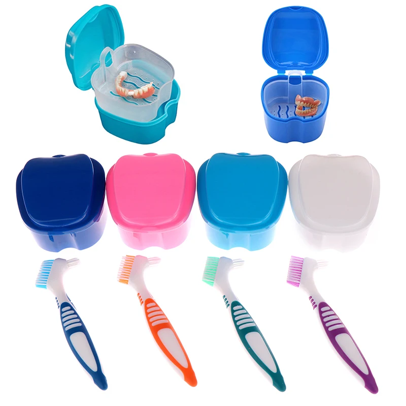 

Dental Retainer Orthodontic Mouth Guard Denture Storage Case Box Teeth Brush Oral Hygiene Supplies Organizer Accessories