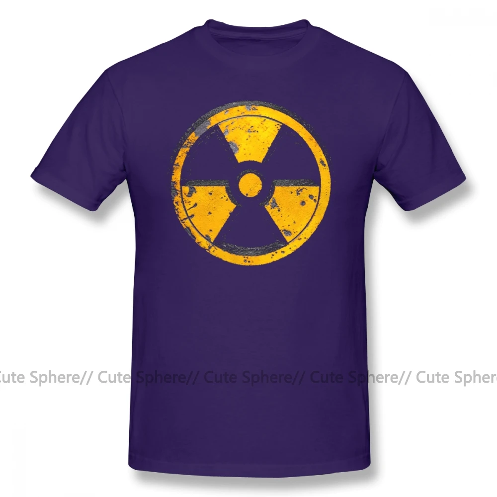 Fallout футболка FALLOUT, хлопковая футболка с коротким рукавом, графический Рисунок, 4xl, Мужская потрясающая Повседневная футболка - Цвет: Purple