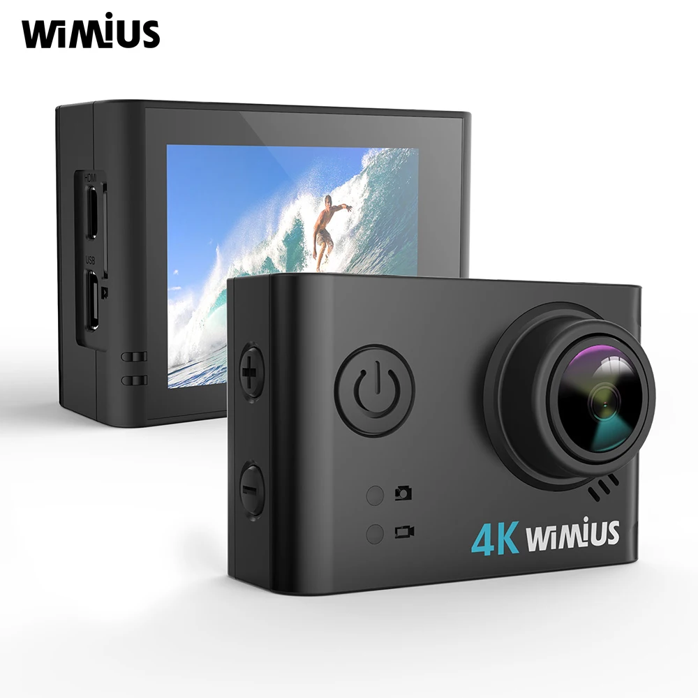 WIMIUS SO33 Спортивная экшн-видеокамера на шлем, водонепроницаемая экшн-камера 4k HD Camaras deportivas de accion, wifi Cam