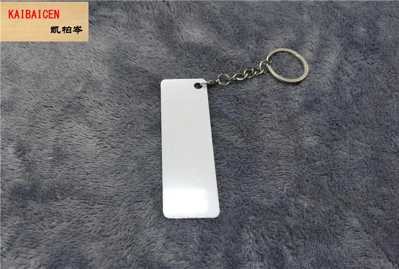

30pcs/lot sublimation aluminum blank key chain heat transfer printing key ring two sides can printed products Lobster clasp