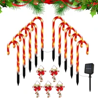 led crutch solar lawn light christmas santa claus crutch lamp string usb or battery or solar powered for outdoor indoor decor