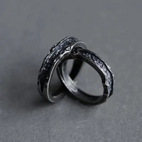 2021 new retro abyss ring couple niche punk style jewelry design adjustable mens simple ring party gift