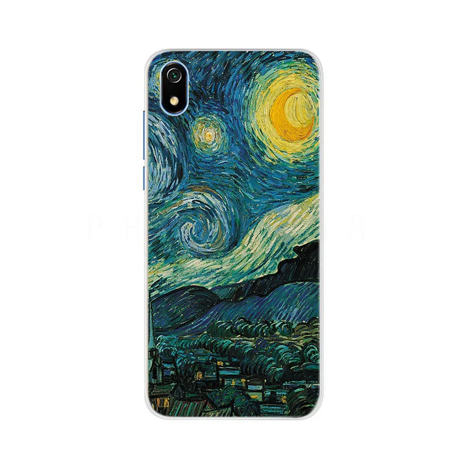 Dành Cho Xiaomi Redmi 7A Ốp Lưng Siilicone Mềm Mại Ốp Lưng TPU Cho Xiaomi Redmi 7A 7 Một Redmi7A Ốp Điện Thoại 5.45 ''Hình Mèo Dễ Thương Bao Ốp Lưng xiaomi leather case