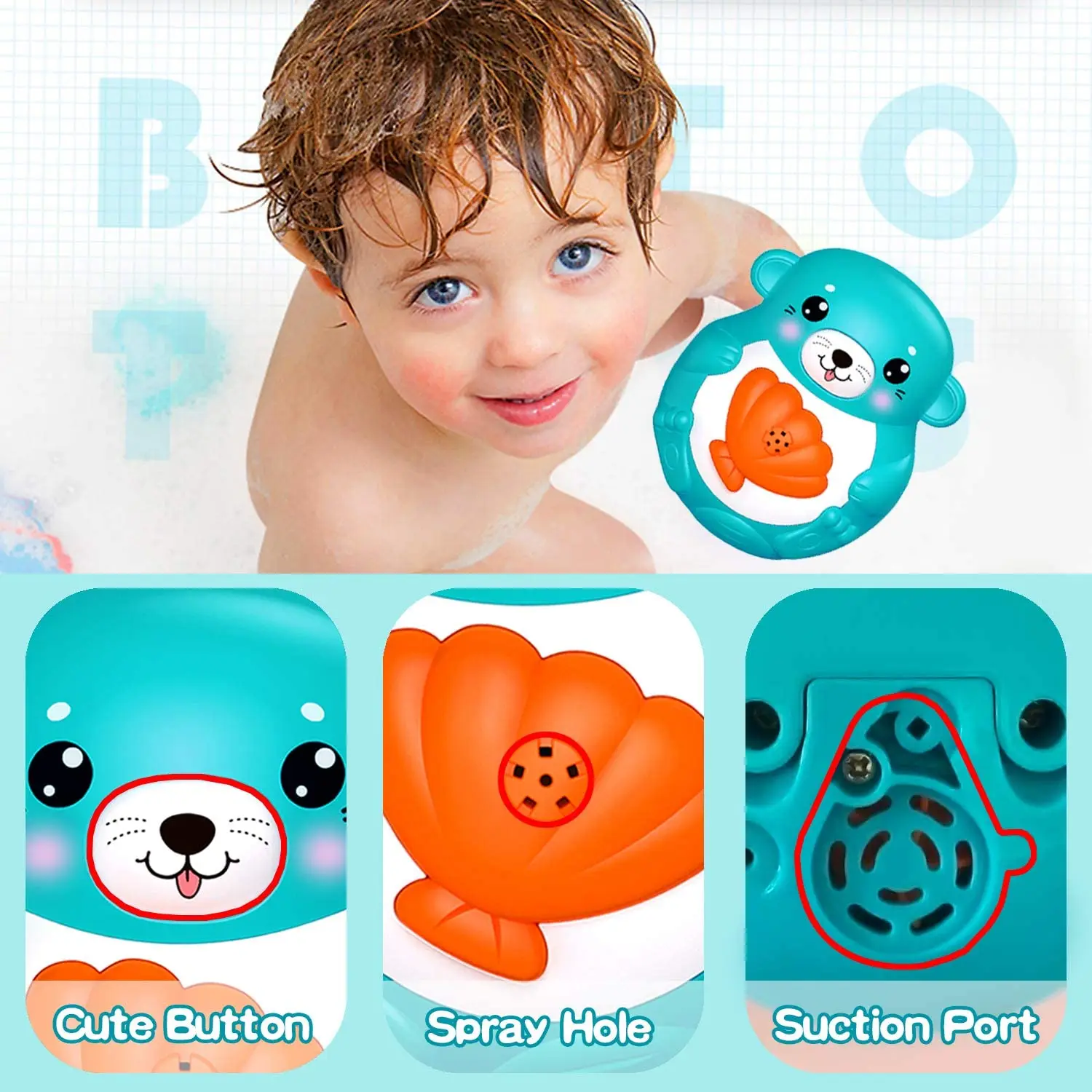 

Cute Frog Shape Baby Bath Toys for Toddlers Water Spray Bathtub Toys Shower Pool Bathroom Mini Fountain Sprinkler Gifts HC0283