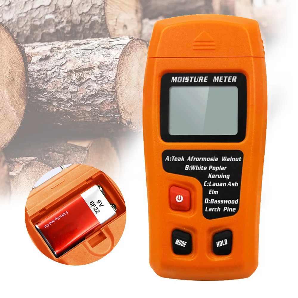 0 99.9% цифровой измеритель влажности древесины двухконтактный тестер детектор с