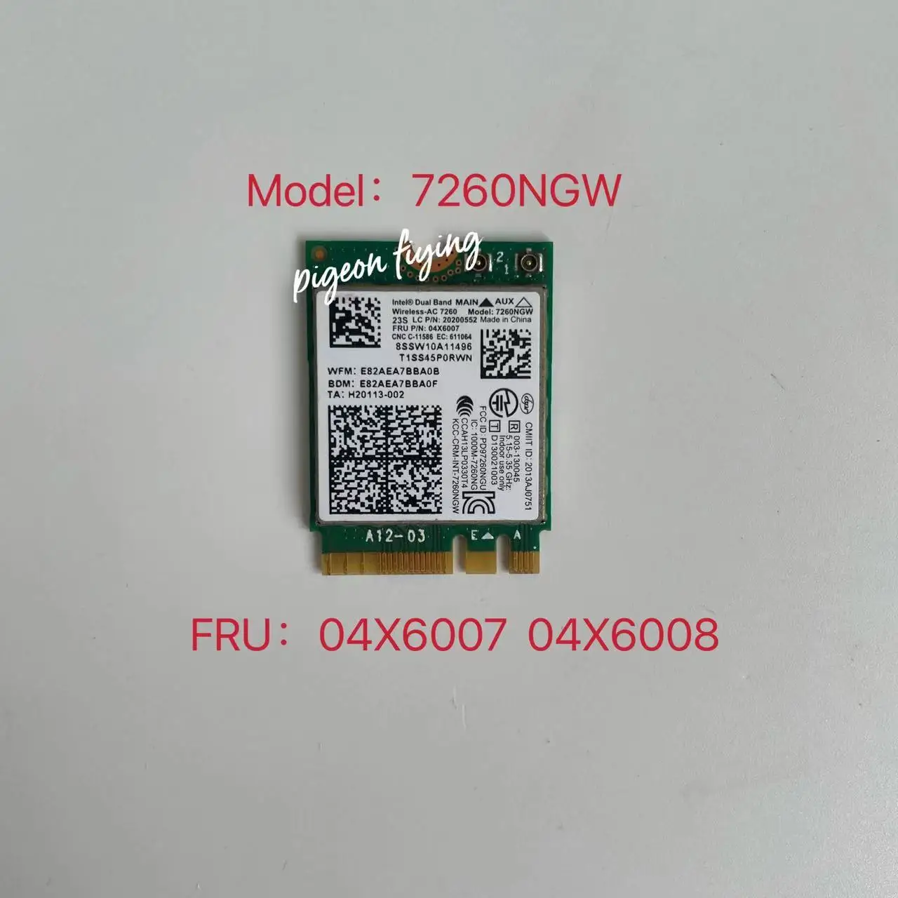 

for Lenovo X240 X240S T440 T440S T540P L540 W540 7260NGW Wireless Network Card 4.0 Bluetooth 04X6007 04X6008