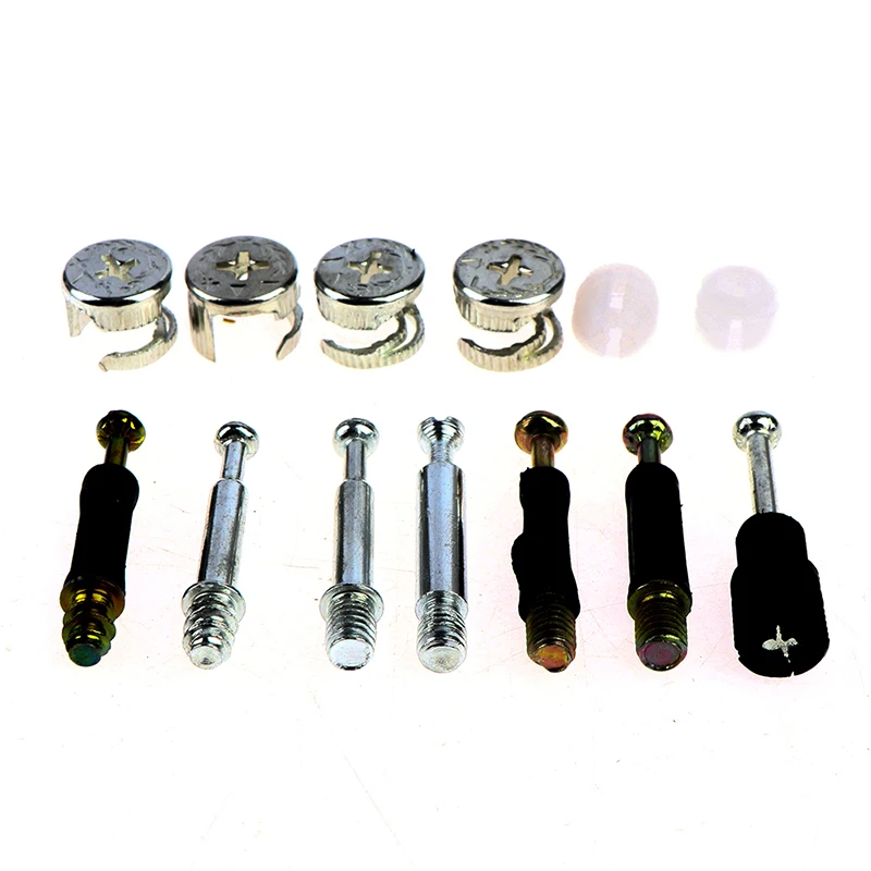 

10set 3in1 Dowel Jig Screw Connector Kit Furniture Connecting Hardware Eccentric For Home Decoration Tool