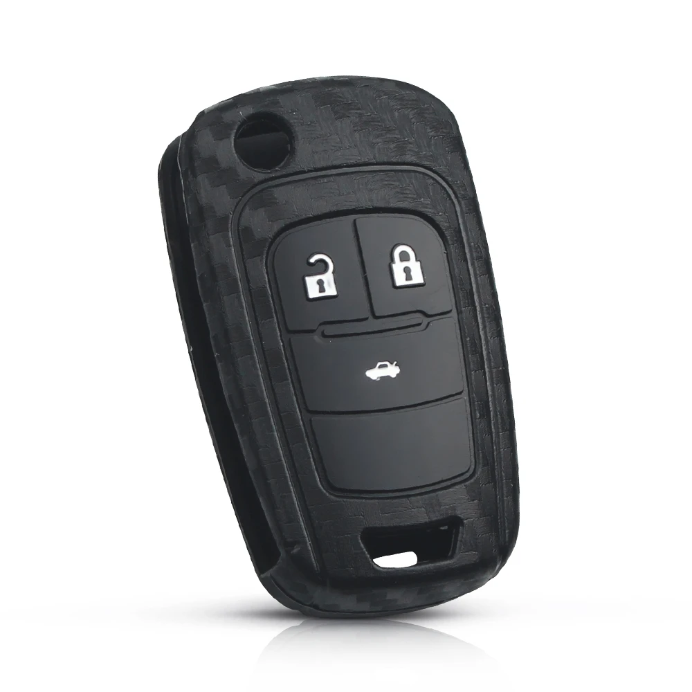 Dandkey карбоновый силиконовый ФОБ 2/3 кнопок для Chevrolet Cruze Epica Lova Opel Insignia Astra Zafira Buick |
