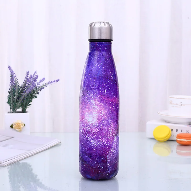 

Water Bottle Stainless Steel Cola Motion Sports Water Bottle Rugged Water Cup printing Color Cola Drink Bottle Drinkware Gifts