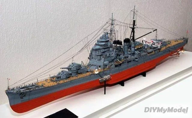 DIYMyModeI-rompecabezas de crucero pesado japon&eacute;s Kaohsiung, BRICOLAJE, manualidades, modelo de papel, hecho a mano juguete, regalo, utillaje de pel&iacute;cula-0