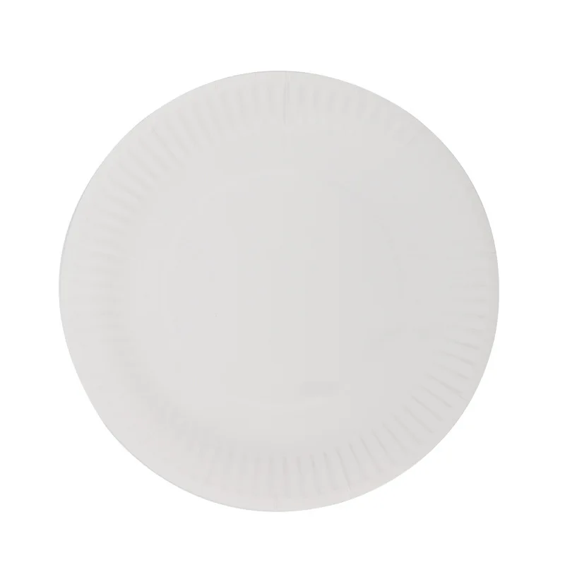 I plates 10pcs 10 шт./компл. DIY Бумага чашки Свадебная вечеринка Пикник Посуда Набор одноразовых стаканчиков украшения душа ребенка Дети День рождения Пикник Красочные - Цвет: I plates 10pcs