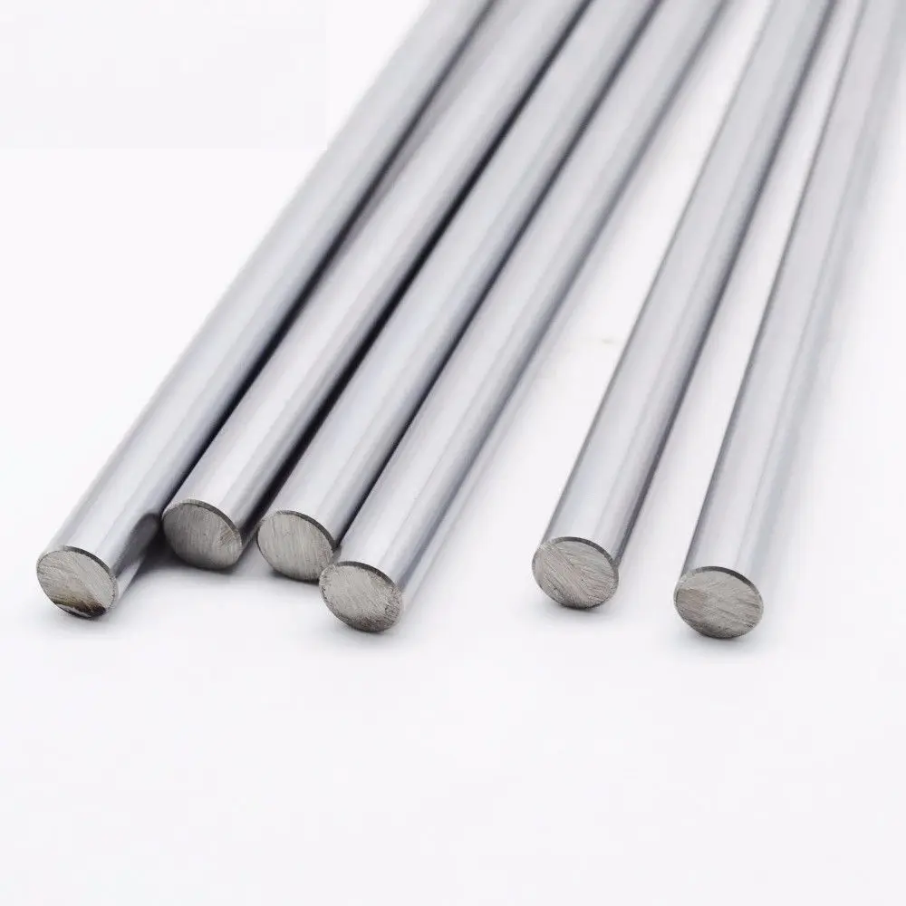 

304 Stainless Steel Rod Axles Bars shaft Length 100/200/300/400/500/600mm shaft Linear Rail Round Shaft Bar Linear Rod