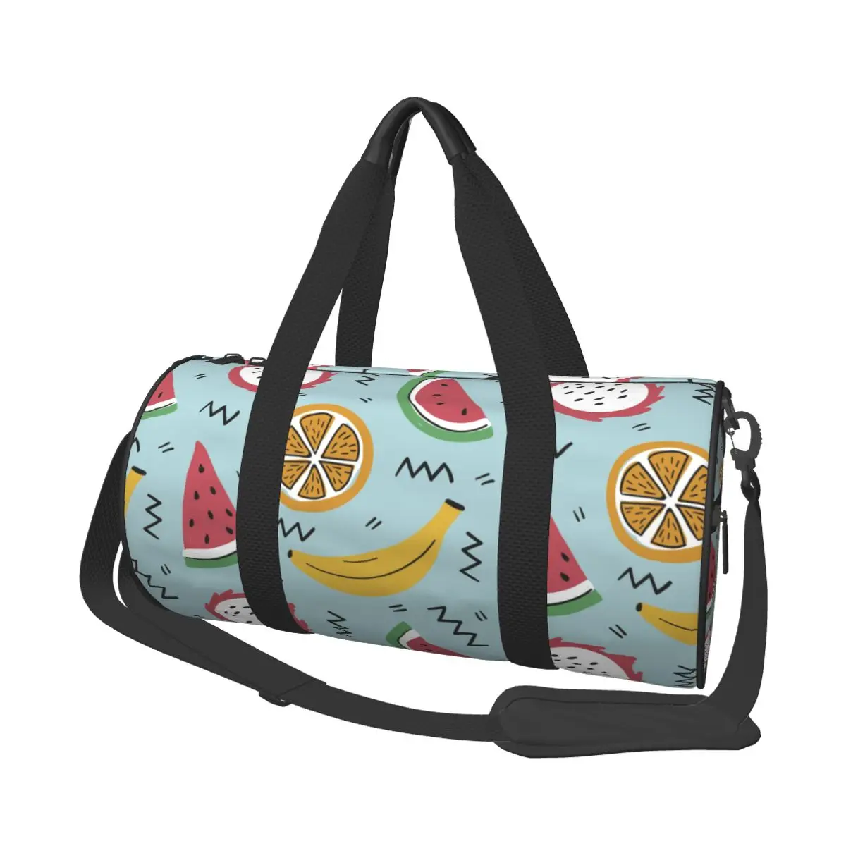 

Travel Bag Duffle Tropical Fruit Fitness Bag Handbag Bag Luggage Shoulder Bag Zipper Weekend Sport Gym Bag