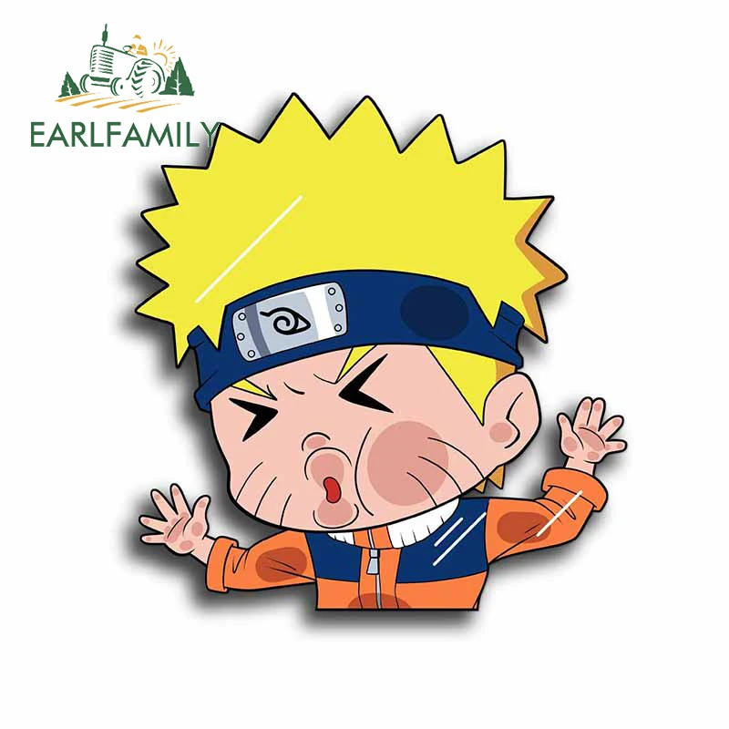 

Забавные наклейки для автомобиля EARLFAMILY, 13 см х 12,3 см, аниме, Узумаки, индивидуальные наклейки, JDM, Camper, окно фургона, виниловая пленка для авто...
