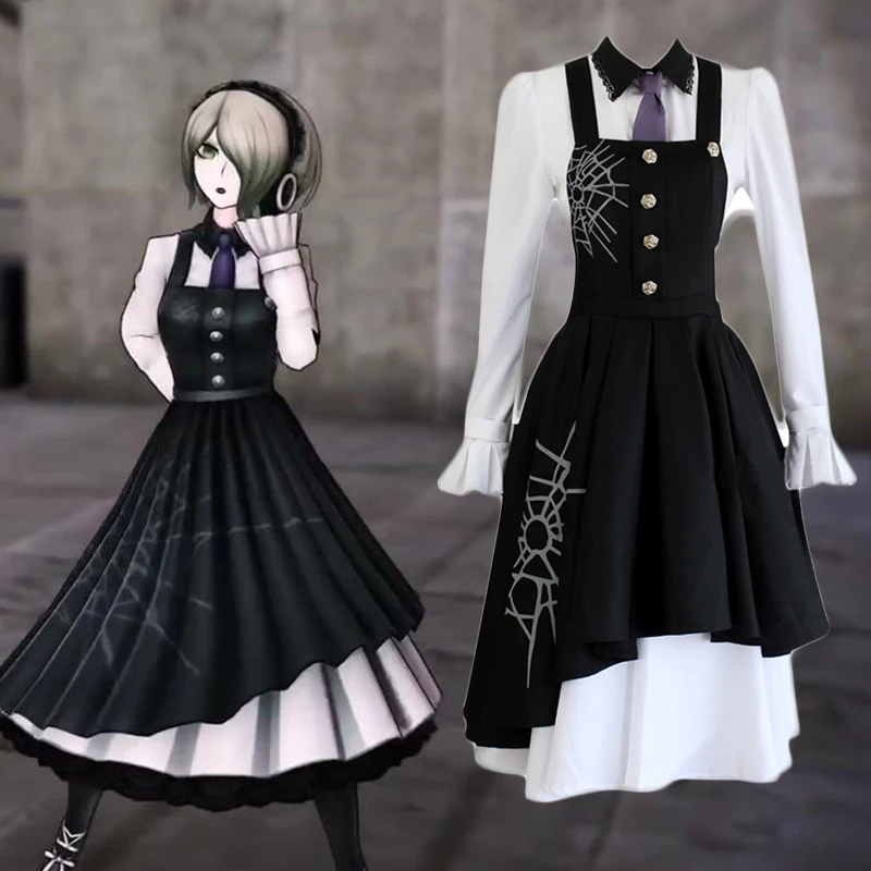 Аниме Danganronpa V3: убийство Harmony Kirumi Tojo Косплэй костюм парик Хэллоуин Карнавальный