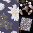 3D наклейки для ногтей, 1 шт., с рисунком бабочки, переводные наклейки, на весну и лето, наклейки для дизайна ногтей, украшения для ногтей