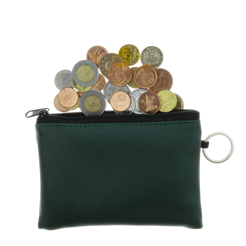 Мини-сумка из искусственной кожи для мужчин и женщин маленький кошелек на молнии