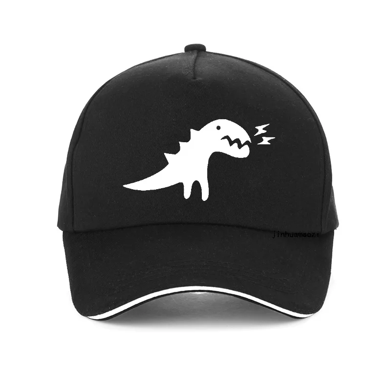 

Baseball cap printed with little monster cartoon fashion neutral dinosaur adjustable cap 100% cotton pop cap button bone cap