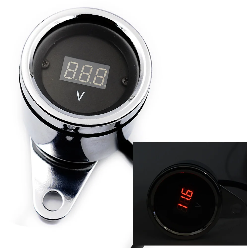 

Motorcycle refitted instrument voltmeter scooter digital LCD voltage new 12V meter