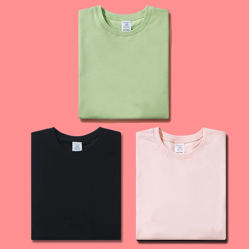 Простая Женская футболка Базовая Хлопковая женская розовая белая женская футболка однотонная стильная женская футболка - Цвет: black pink green
