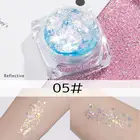 Палетка теней для век, 6 цветов, для лица, с блестками