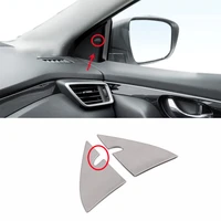 stainless steel trim accessories for nissan qashqai j11 2015 2016 2017 2019 car front inner triangle speaker audio horn cover