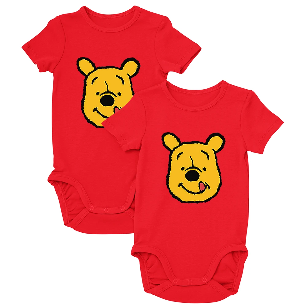 

Ropa Aesthetic Bebe Niña Winnie the Pooh Print Harajuku Trend Newborn Baby Boy Clothes Artistic Print Cute Baby Rompers Dropship