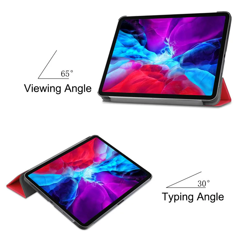 Модный защитный чехол для планшета Apple 2020 iPad pro12.9 трехскладной 12 9 дюйма с ручкой