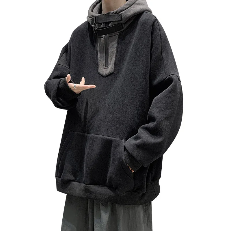 

2021 New Hooded Hoodie Sports Men's Pullover Trend Lovers Loose Hoodies Joker Leisure