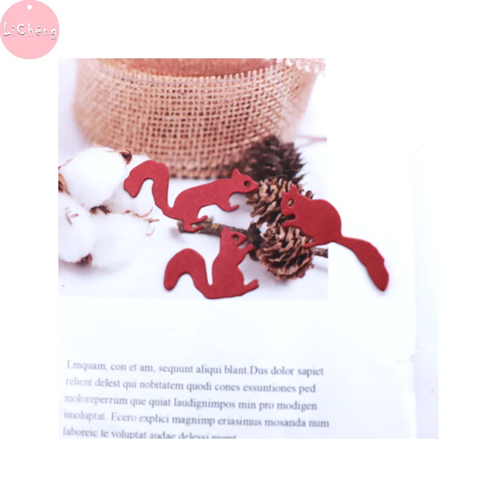 Белка ремесла Пресс формы папки для тиснения изготовления открыток под