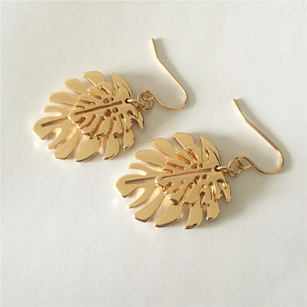 Винтажные женские серьги-подвески золотого цвета висячие серьги с двумя