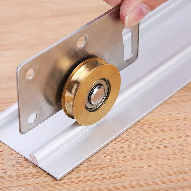 Тросовые канавки из нержавеющей стали для подвижных дверей медное колесо шкив