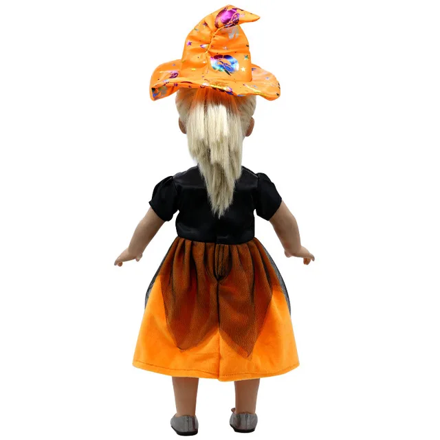 Одежда для маленьких кукол милое платье ведьмы на Хэллоуин подходит детей 43 см