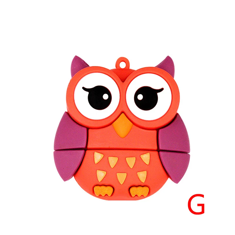 Красивый флеш-накопитель с изображением единорога, кота, пчелы, совы и ручки с памятью на 4/8/16/32/64/128 ГБ, подарок для детей.