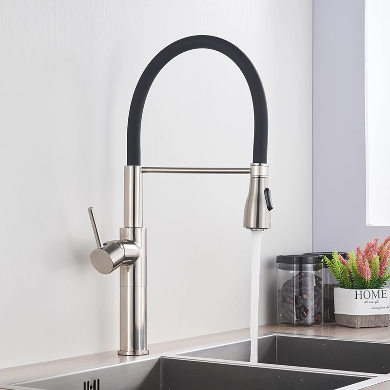 Senlesen Kitchen Faucet Chrome Brushed Nickel Mixer Dual Outlet Hot and Cold Water Sink Tap Crane | Обустройство дома