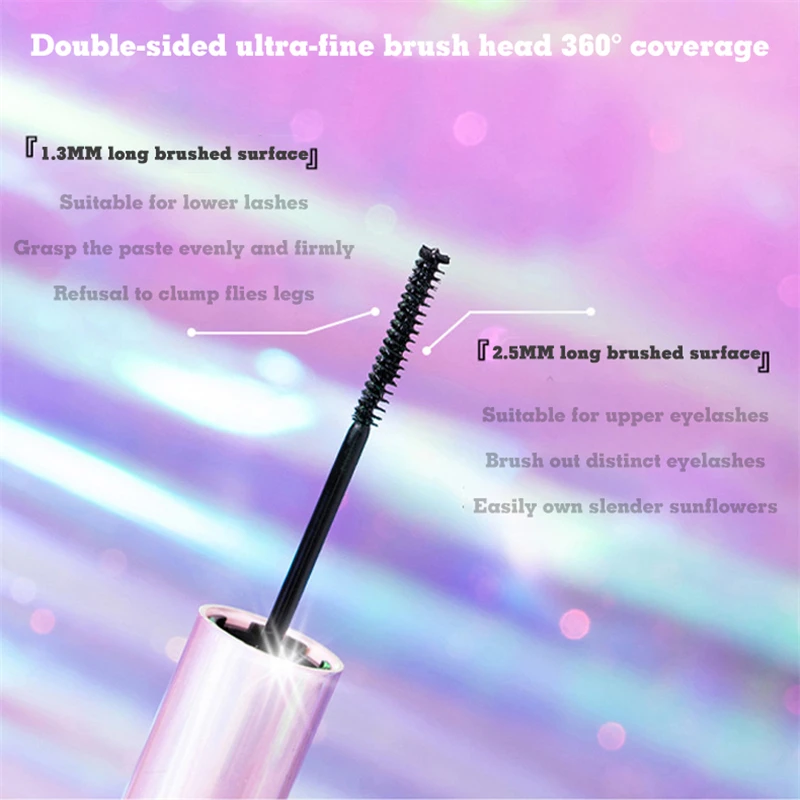 Тушь для ресниц пушистая Объемная 4D из шелкового волокна 3d водоСТОЙКАЯ