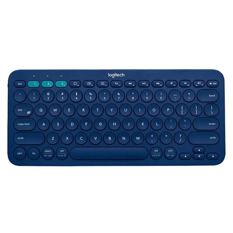 Мини-клавиатура с Bluetooth для геймеров K380 - Цвет: Синий