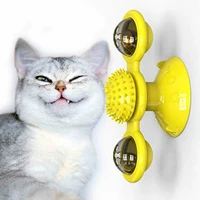 windmill cat toy funny turntable teasing pet toy scratching tickle cats hair brush cat toys interactive puzzle smart pet