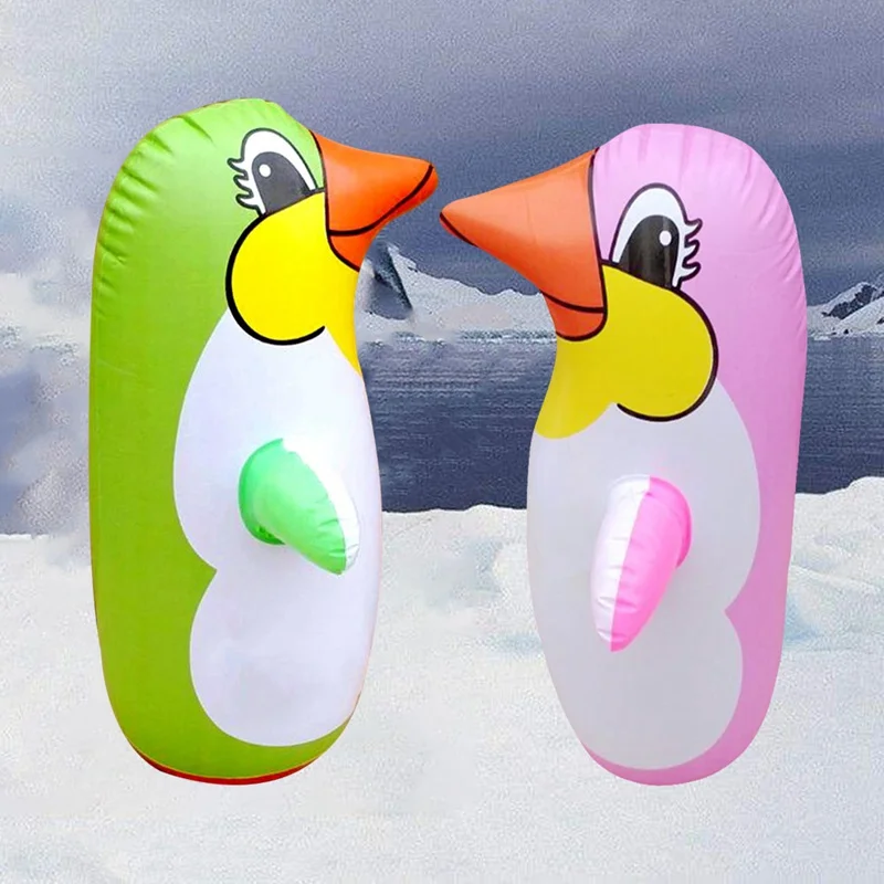 Inflatable Penguin Toy Dolphin Tumbler Children Pinguino Toys Animal Balloon 36CM Educational Cognitive | Игрушки и хобби